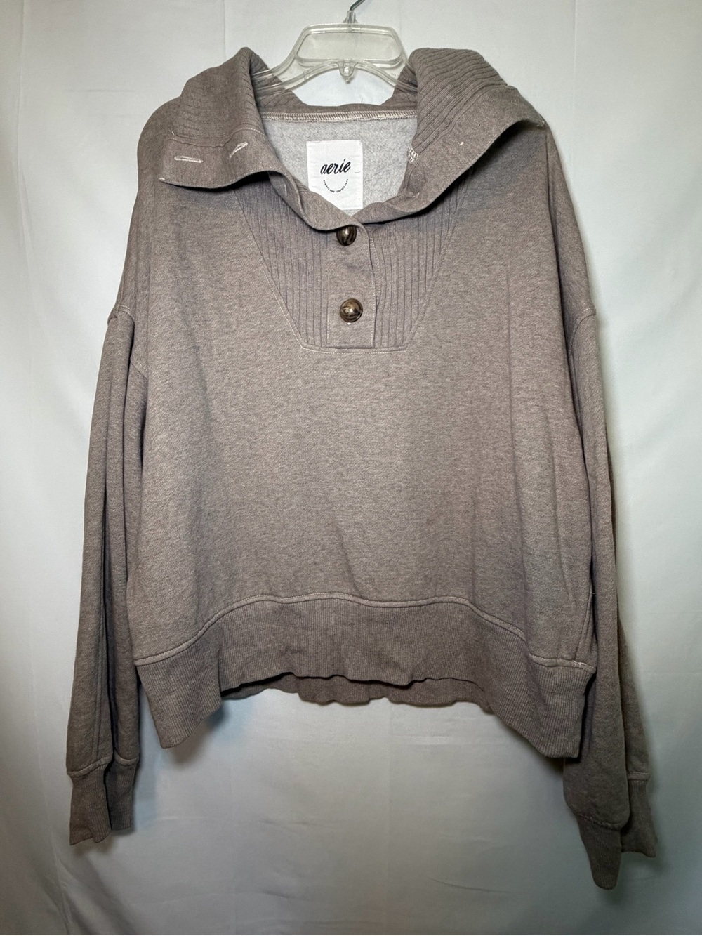 Aerie Best Button Sweatshirt